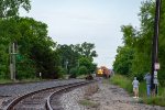 A CPKC intermodal approaches from the south 